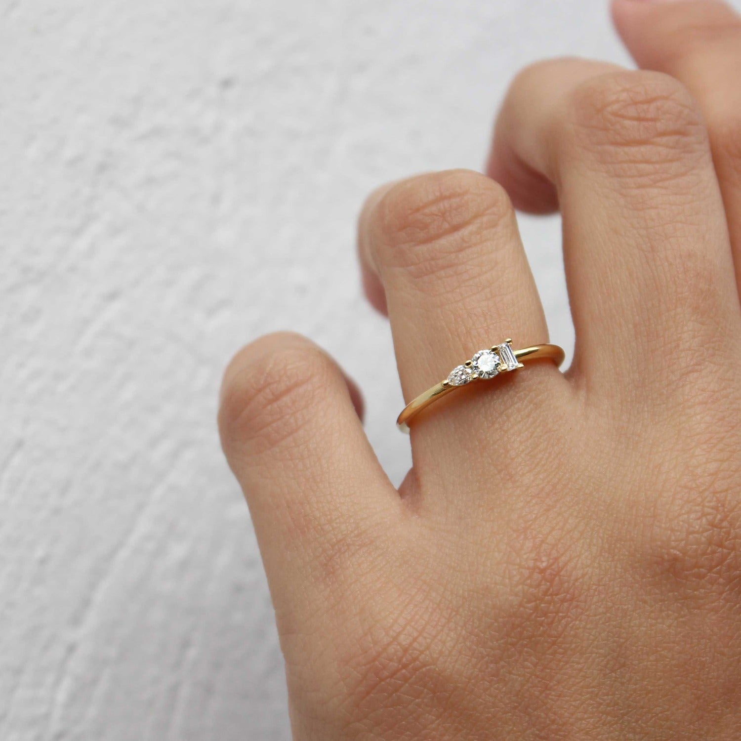 Small gold clearance engagement rings