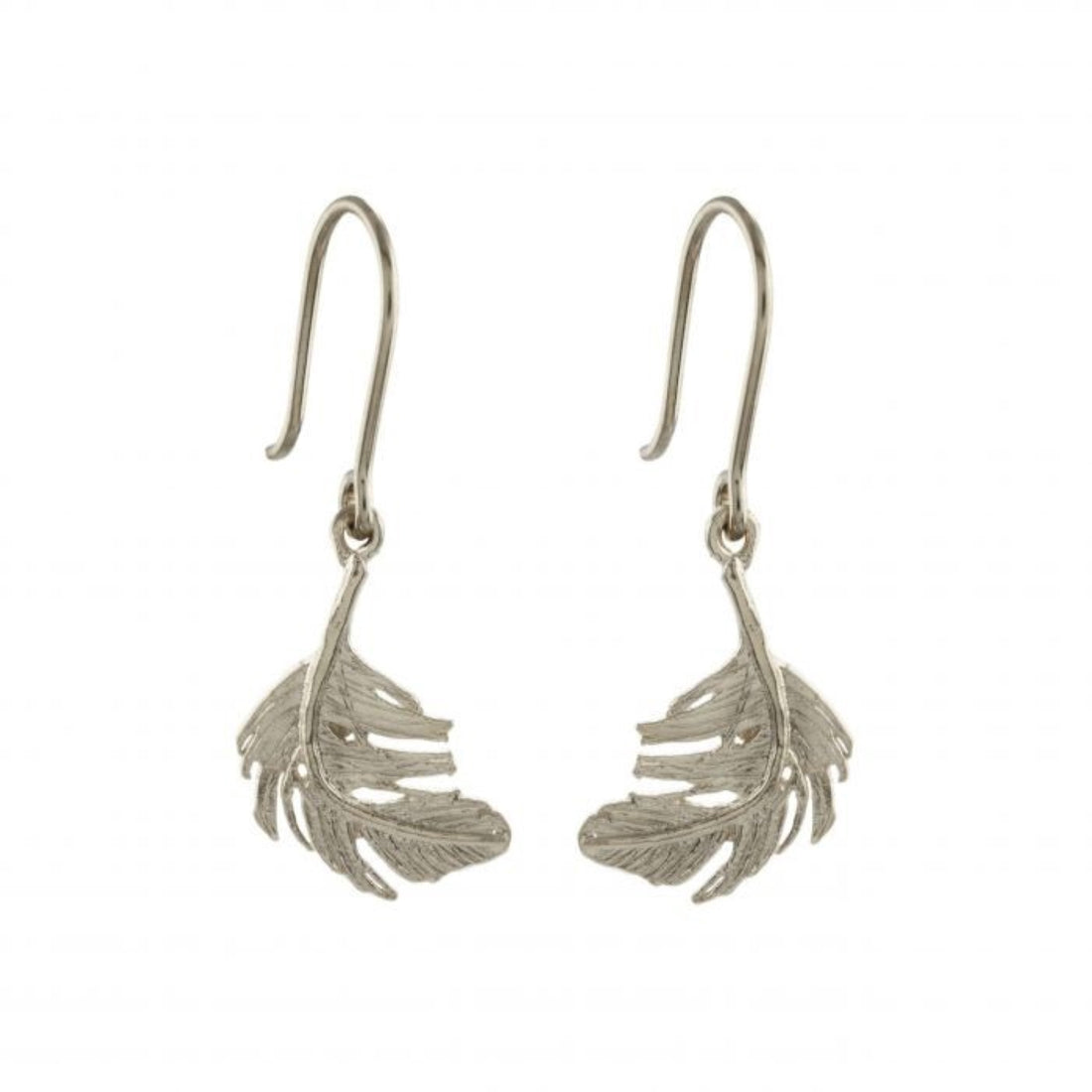 EC One Alex Monroe Little Feather Hook Earrings