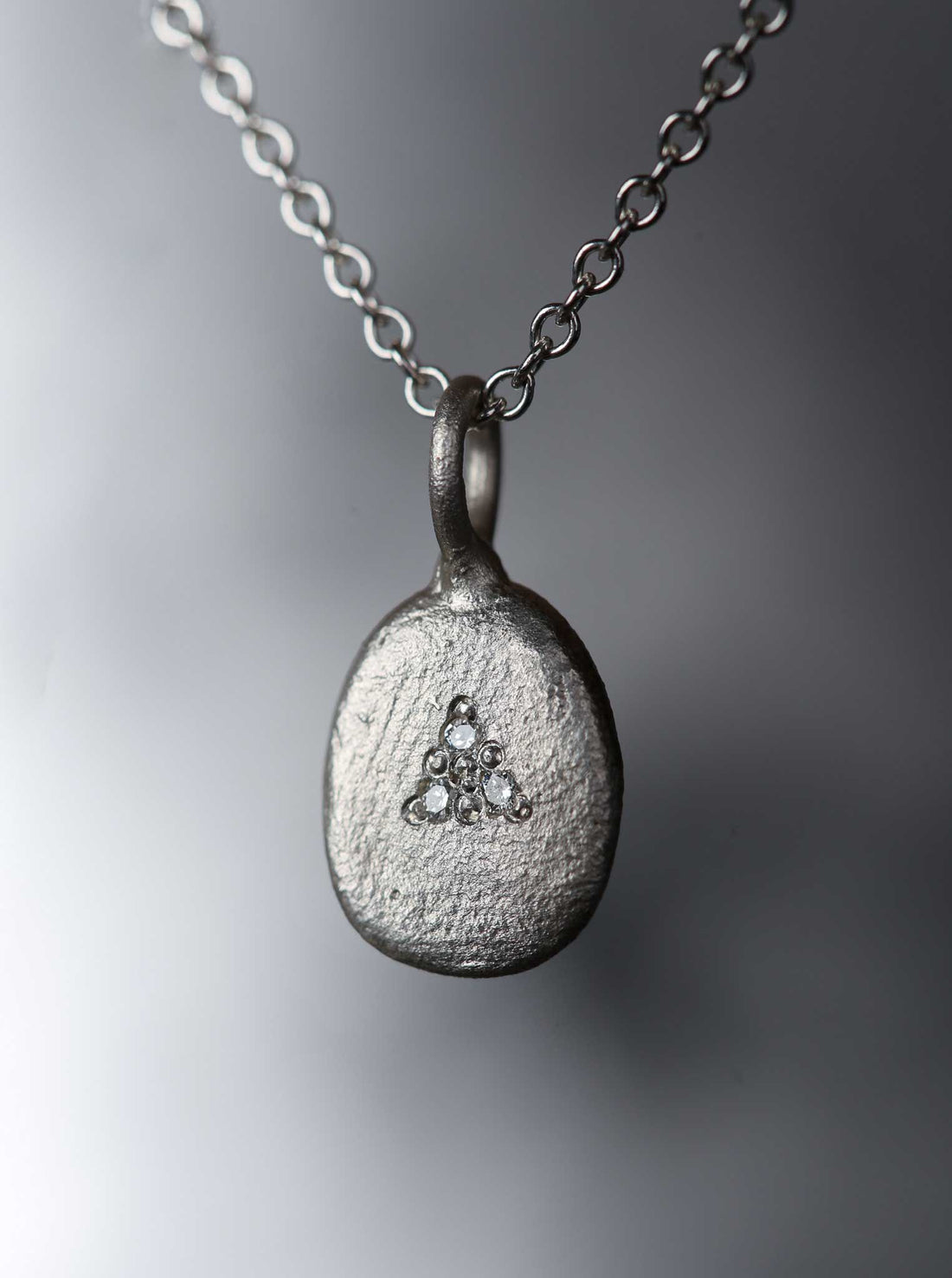 Belle Smith at EC One London Silver Pendant with White Diamond Detail