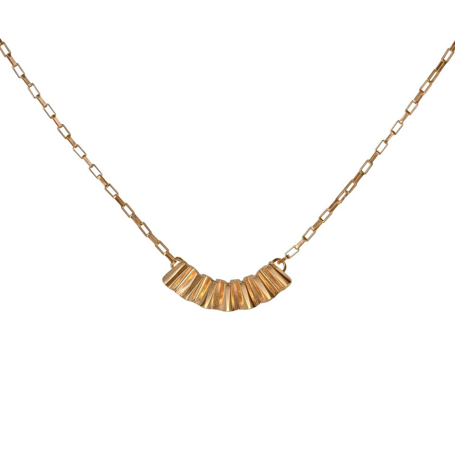 Cara Tonkin Fanned Necklace gold plated Silver at ethical jewellers E.C. One London