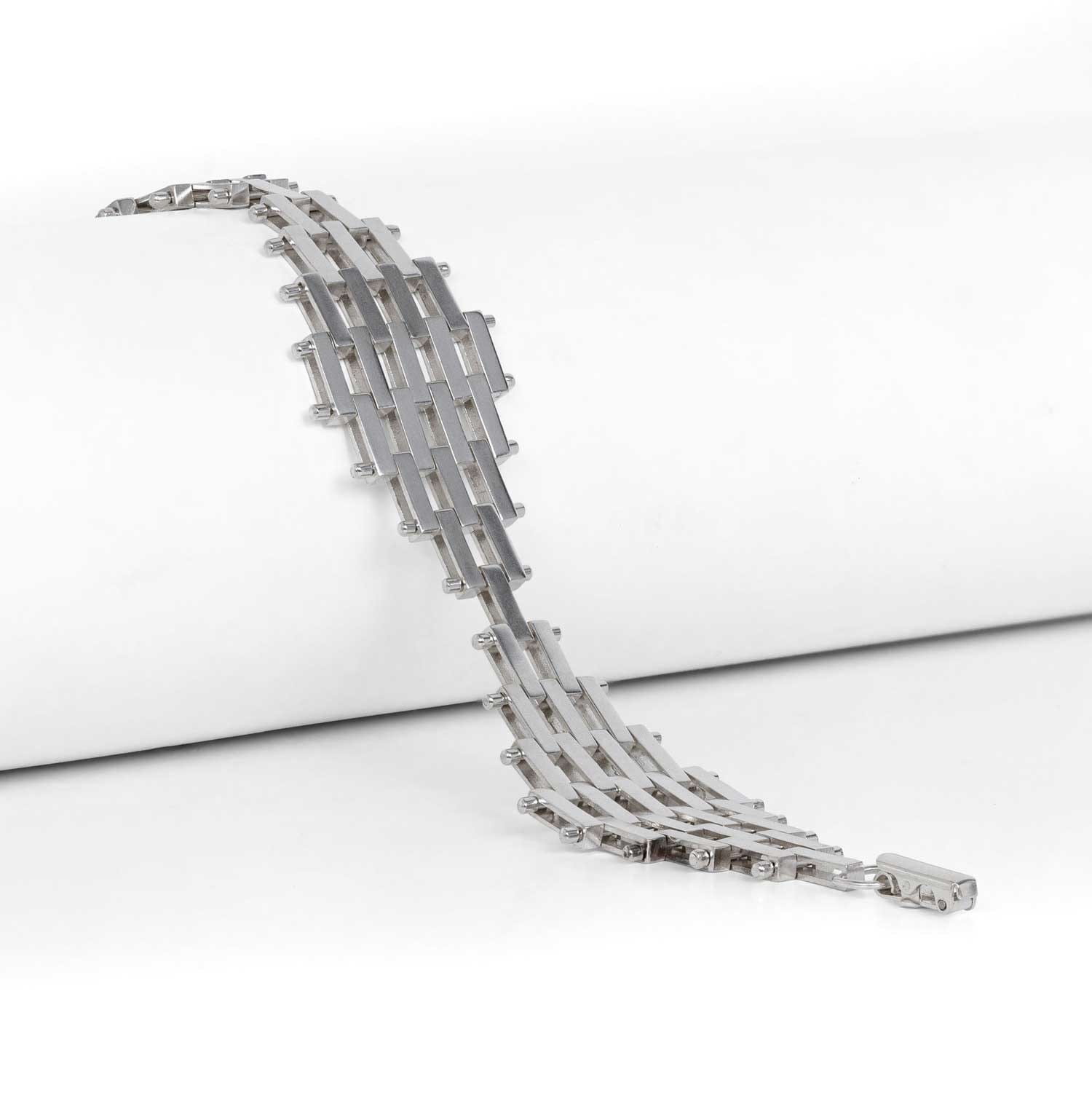 Cara Tonkin Pharaohs Triple Rhombus Large Bracelet Silver at ethical jewellers E.C. One London