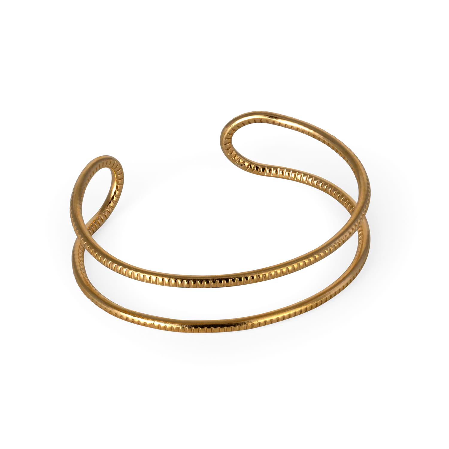 Serpentine Cuff Gold Plated