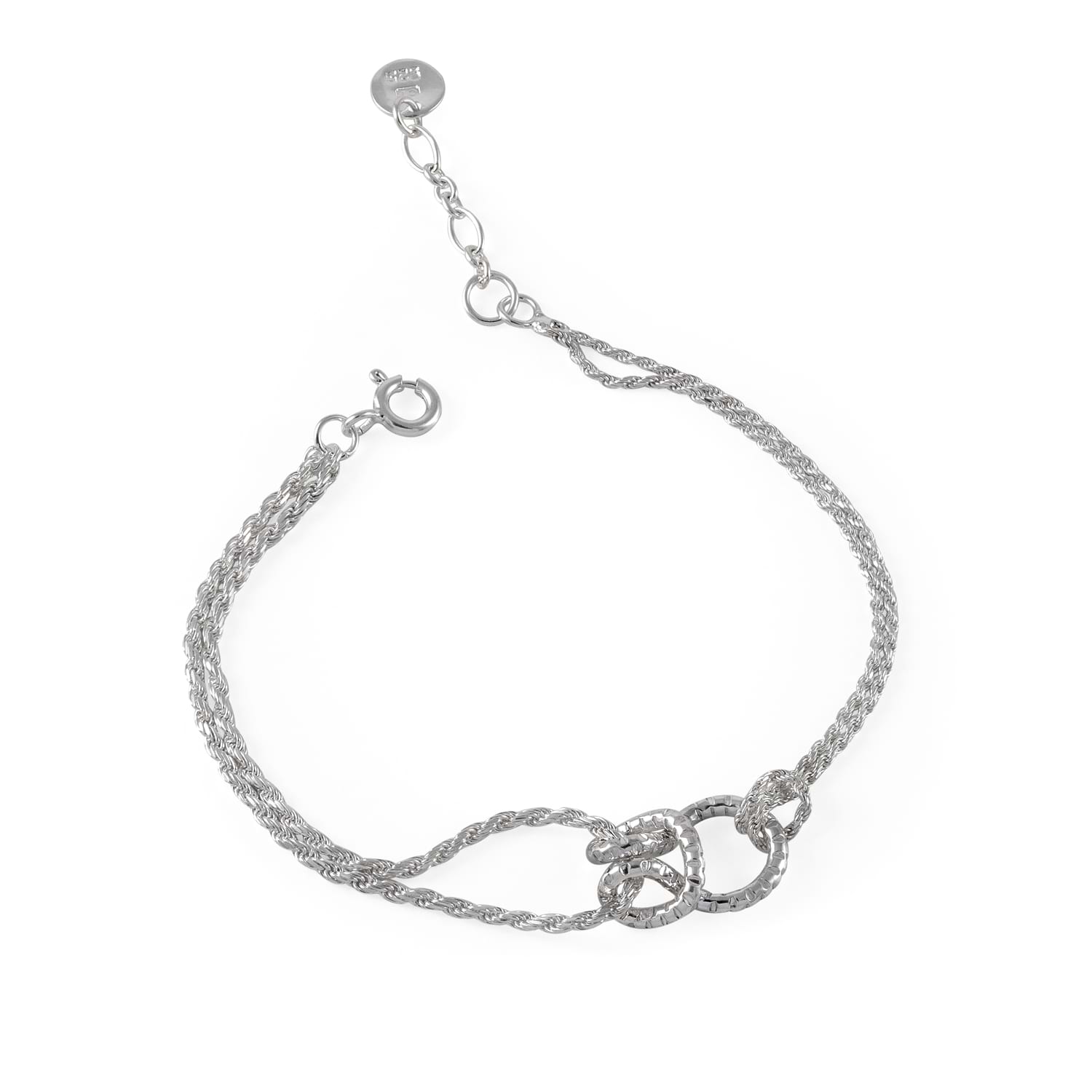 Cara Tonkin at E.C.One London  Serpentine Knot Bracelet Silver