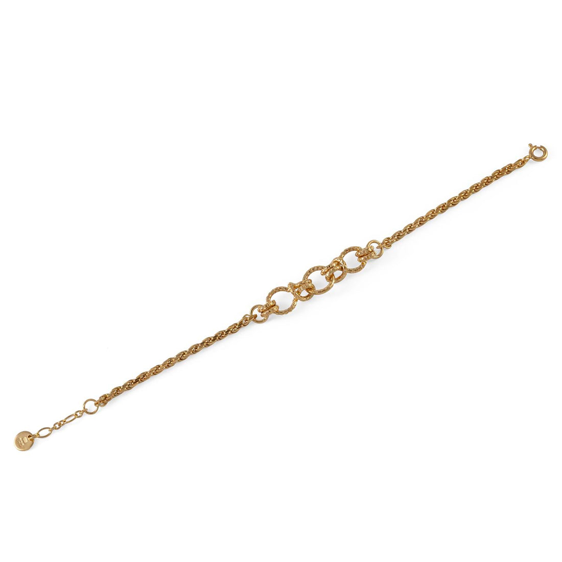 Cara Tonkin at E.C.One London  Serpentine Knot Chain Bracelet Gold Plated