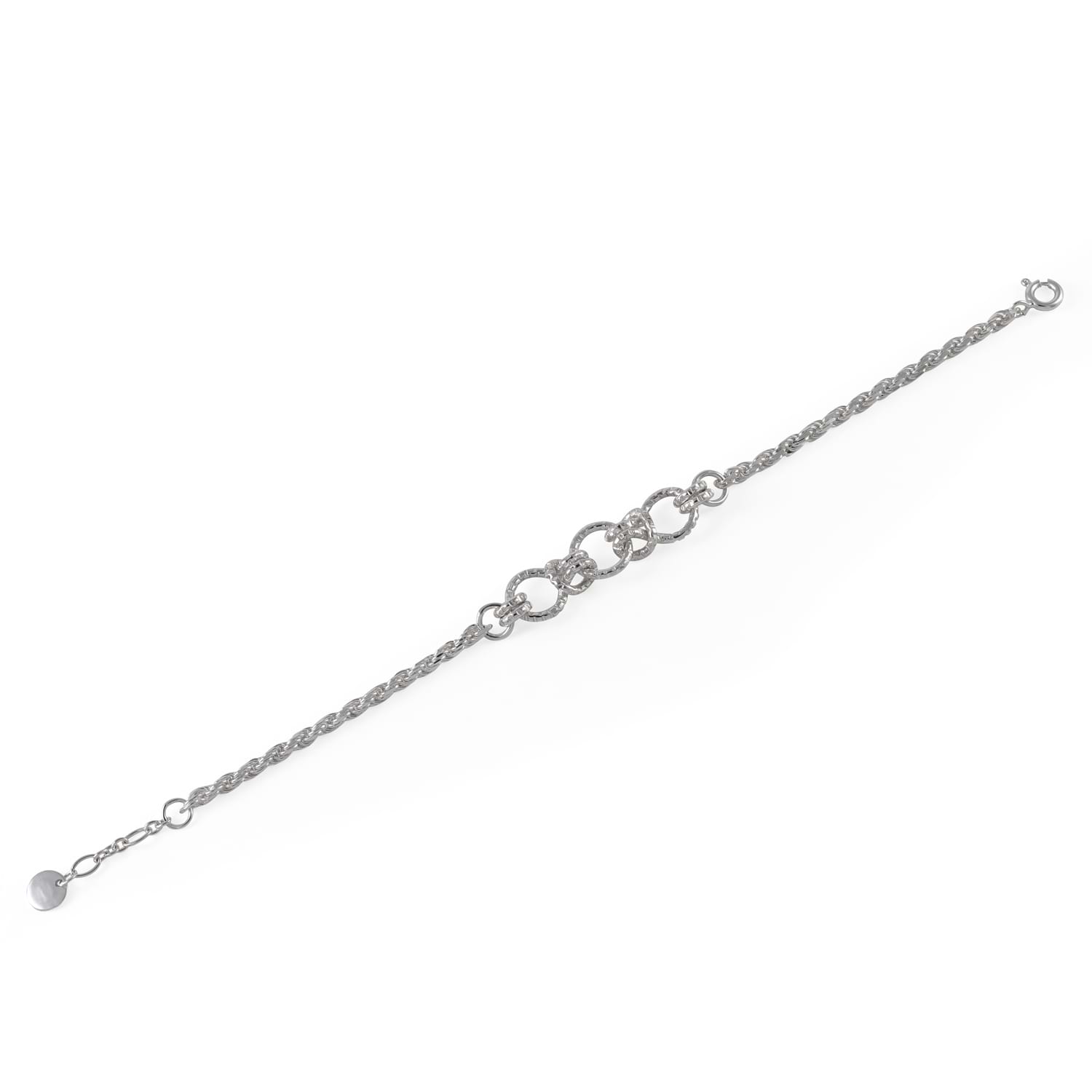 Cara Tonkin at E.C.One London  Serpentine Knot Chain Bracelet Silver