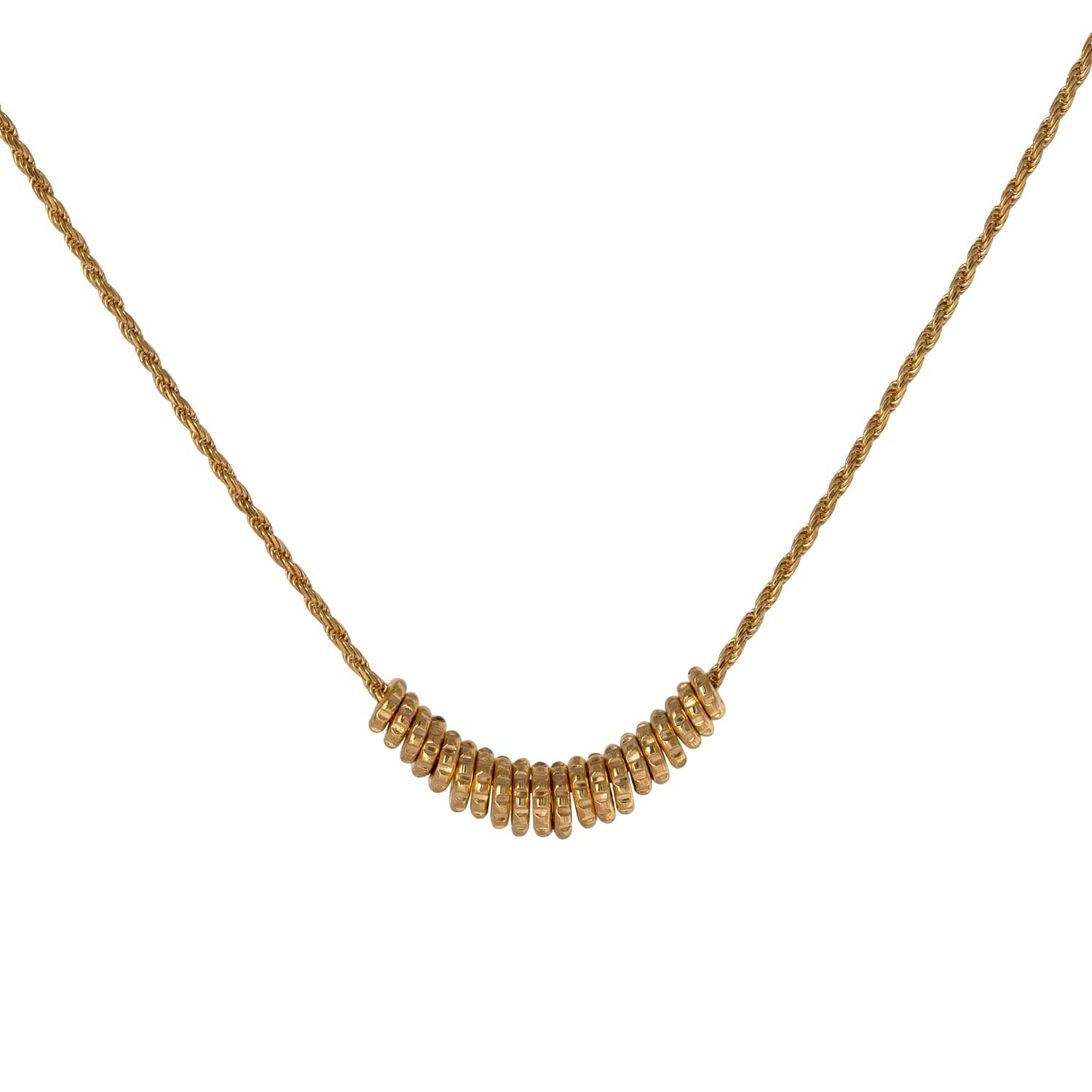 Cara Tonkin at E.C.One London   Serpentine Multi-link Necklace Gold Plated