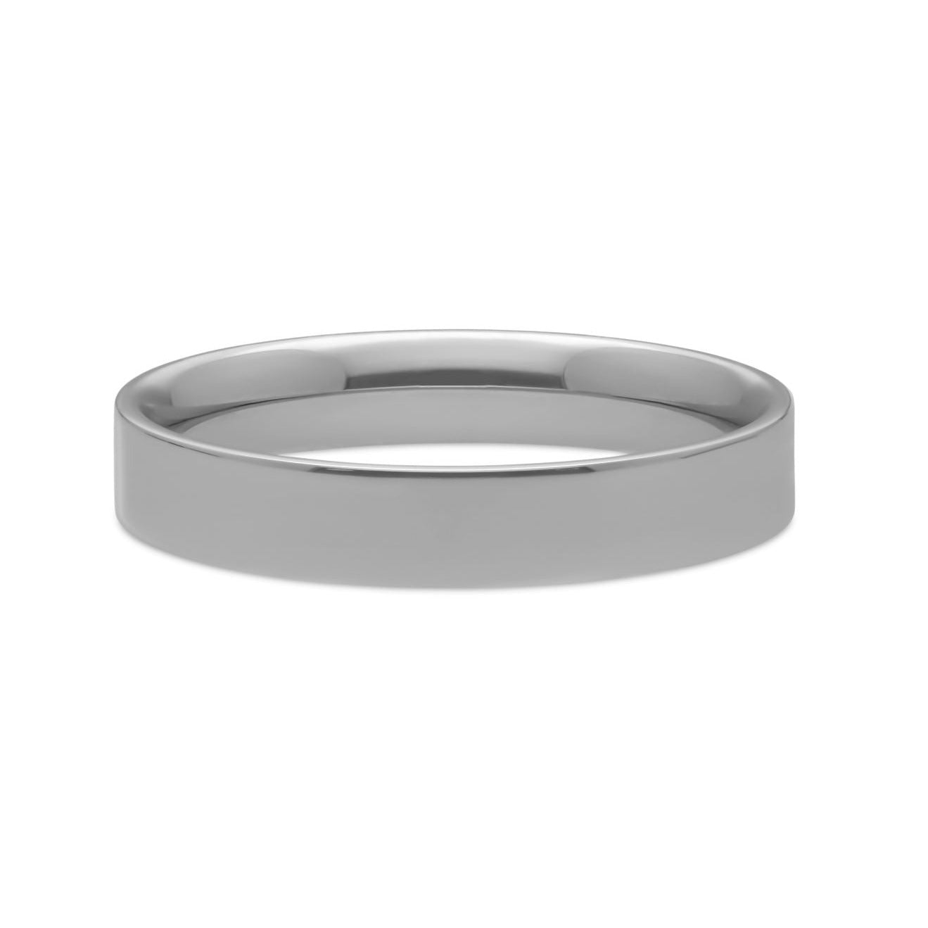 EC One Flat Court Band Platinum - 5mm wide