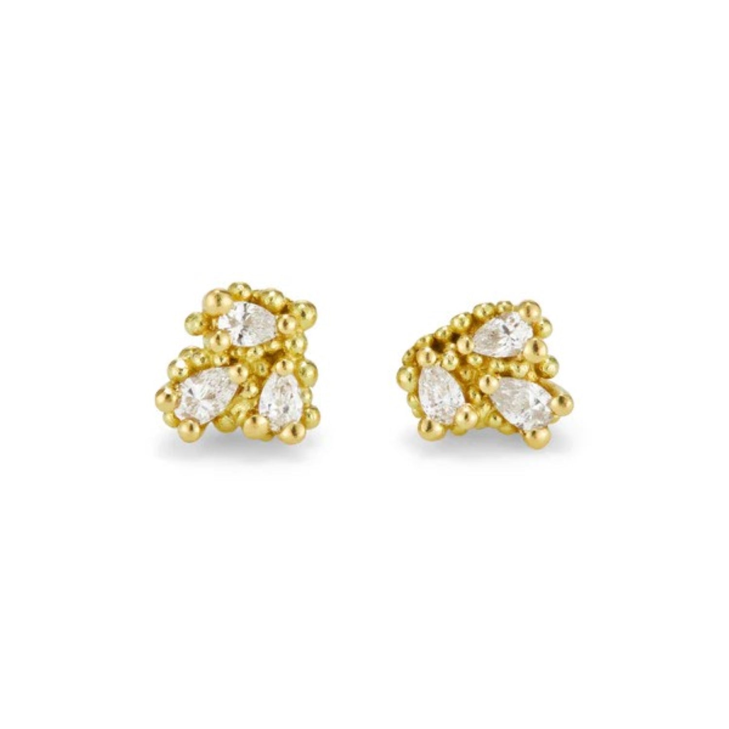 Hannah Bedford at E.C.One London DEWDROP Diamond Stud Earrings