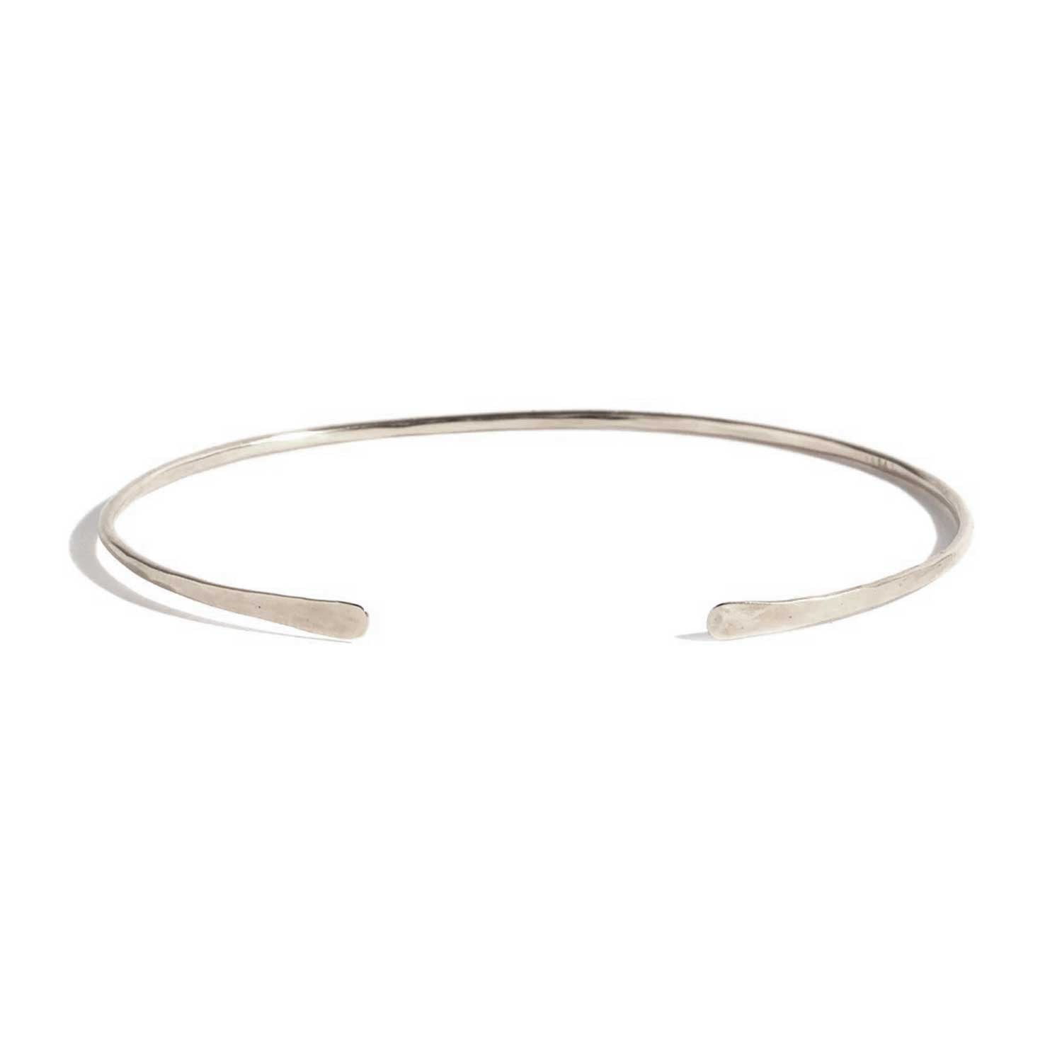 Melissa Joy Manning at E.C.One London Slim Hammered cuff Silver