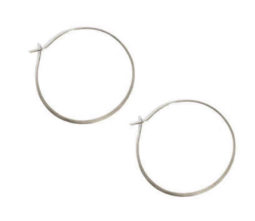 Melissa Joy Manning at EC One London Extra Large Forged Round Hoops Silver