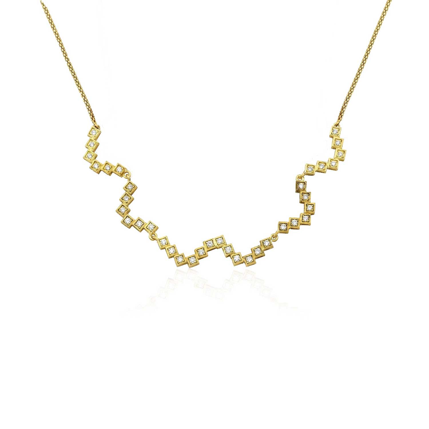 Nilufer Fine Jewellery at E.C.One London RHEA Gold and Diamond Necklace