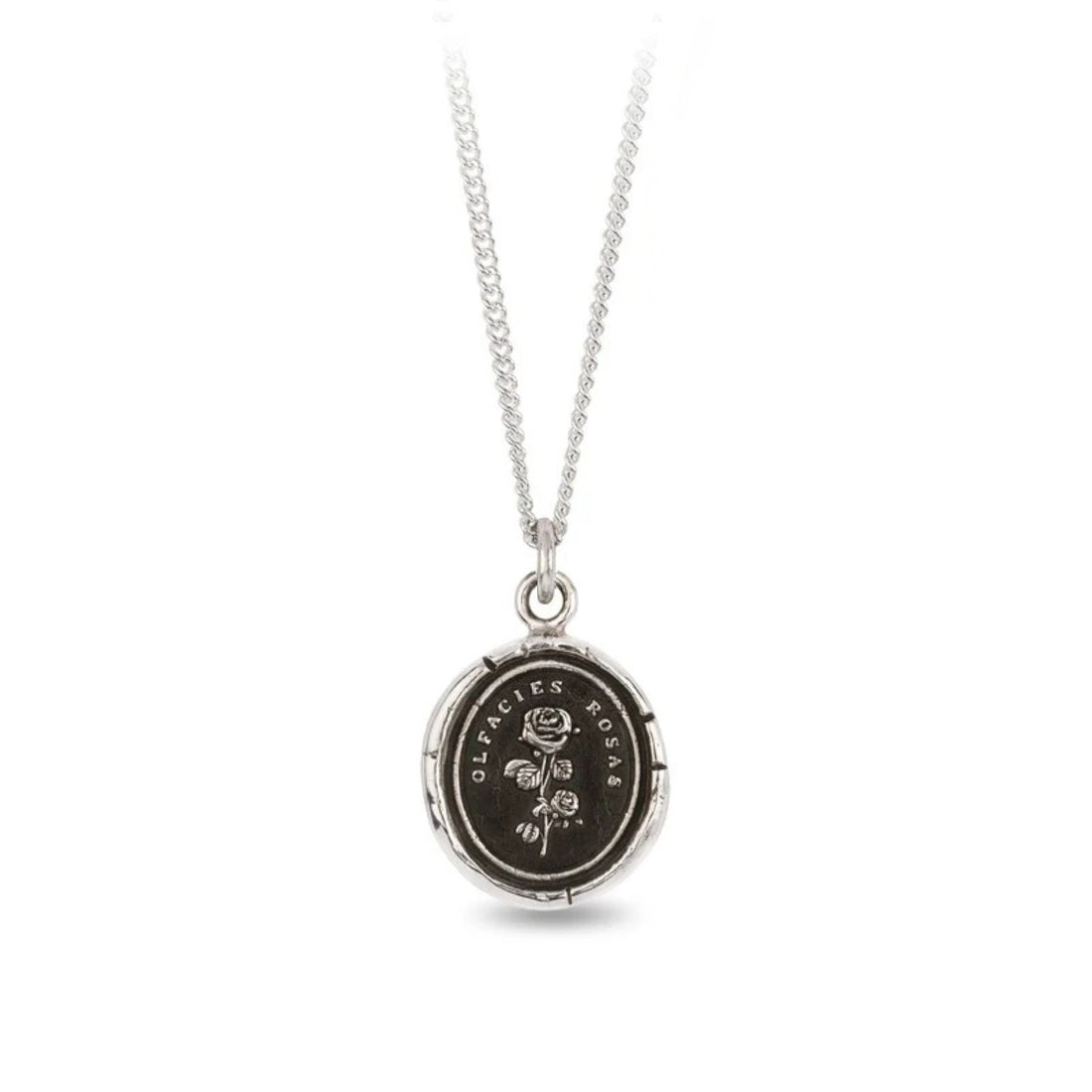 Pyrrha at E.C.One London SLOW DOWN Talisman Silver Necklace