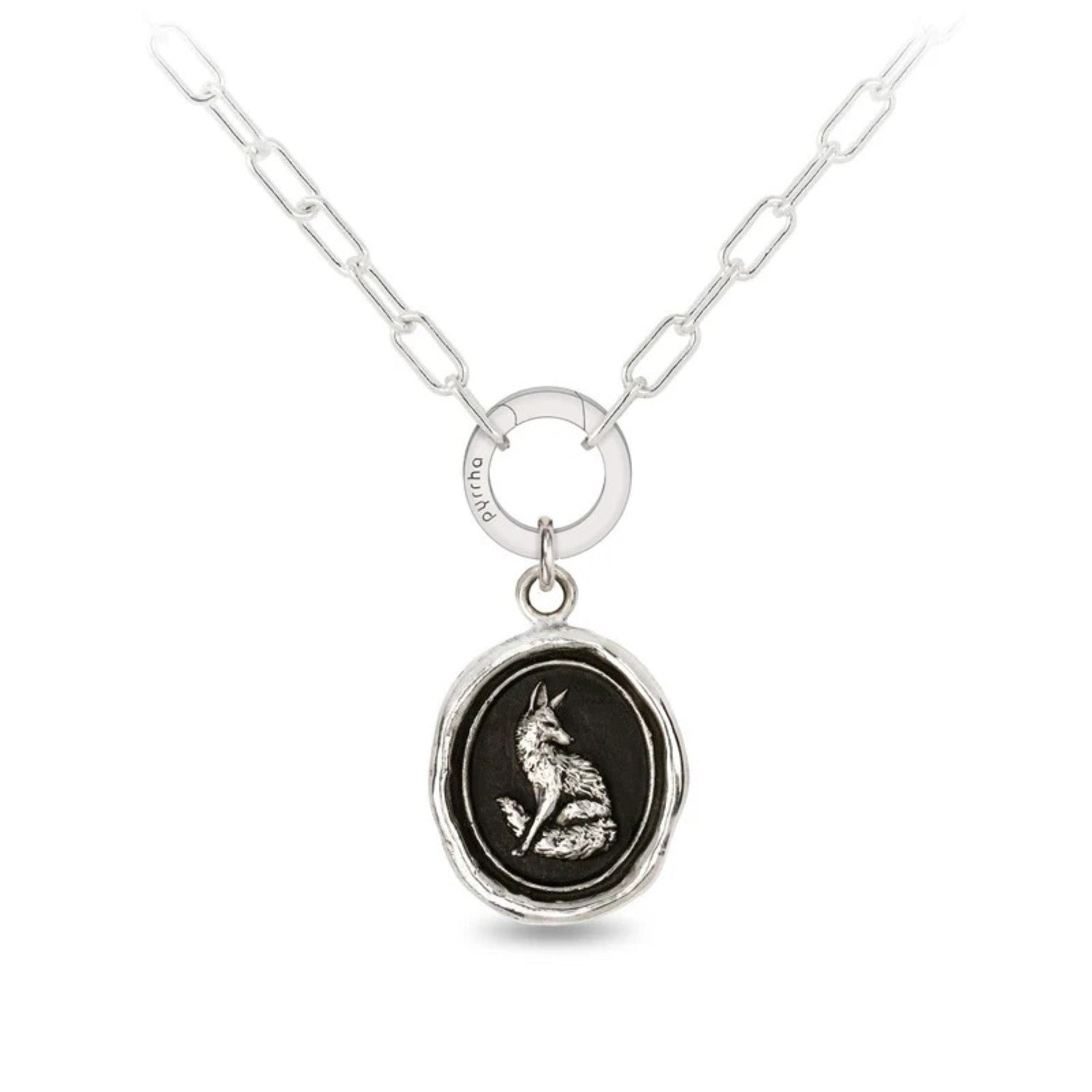 Pyrrha at E.C.One London TRUST IN YOURSELF Talisman Silver Necklace