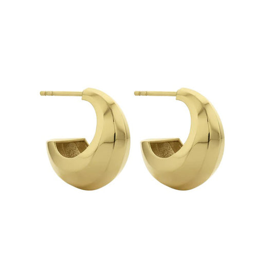 CIRA Hoop Earrings Gold Plated By Zoe & Morgan at ethical jeweller E.C.One London