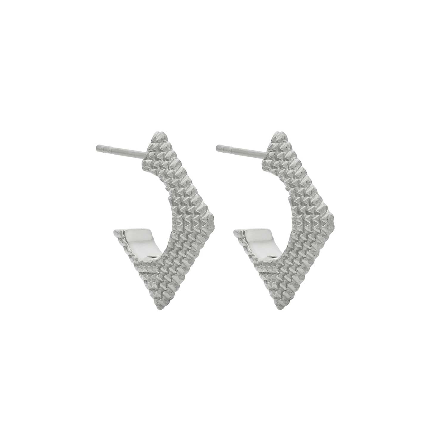 Zoe and Morgan at E.C. One London CUSCO Hoop Earrings Silver