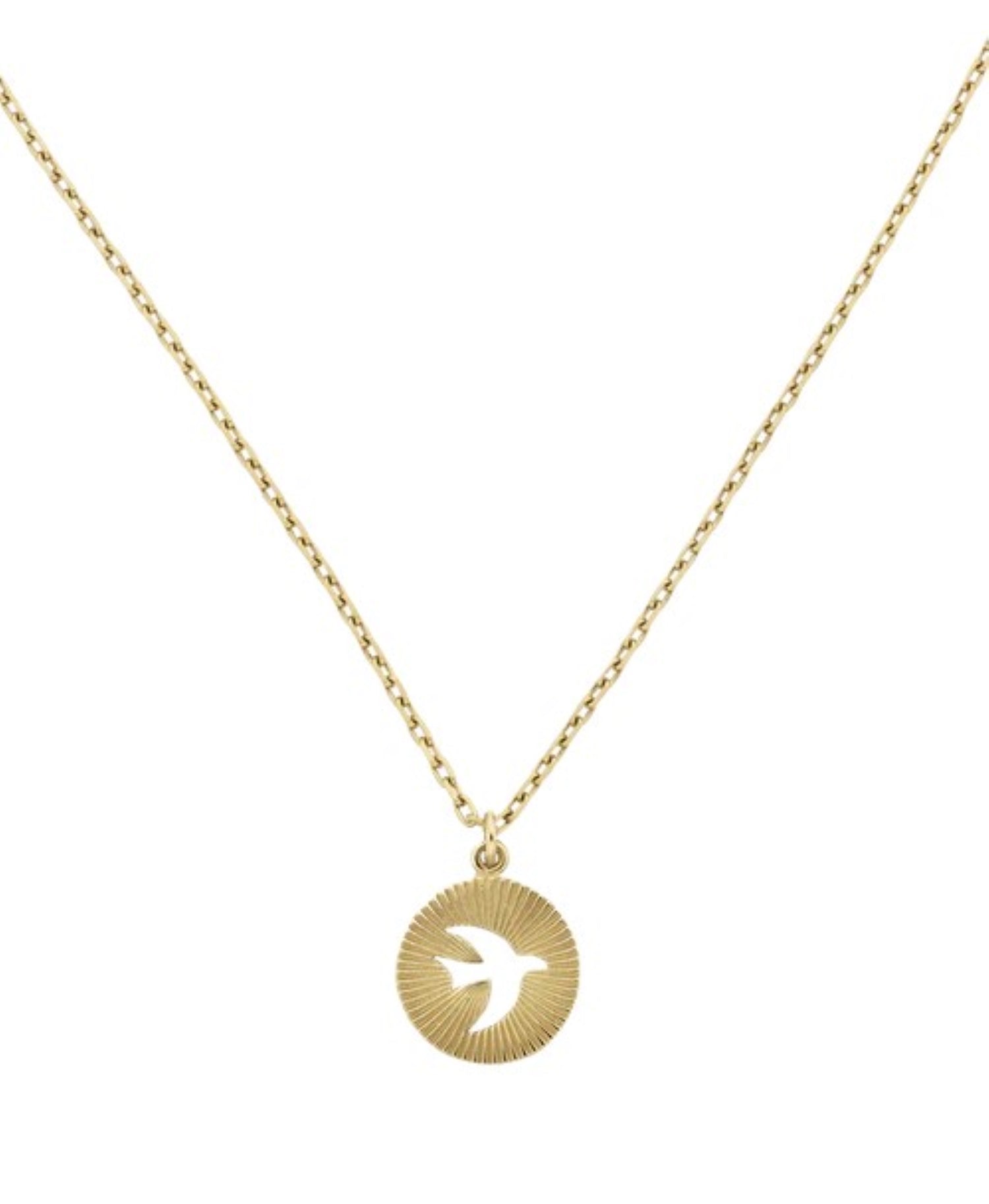 Zoe & Morgan at E.C.One London MOONBIRD Necklace Gold Plated