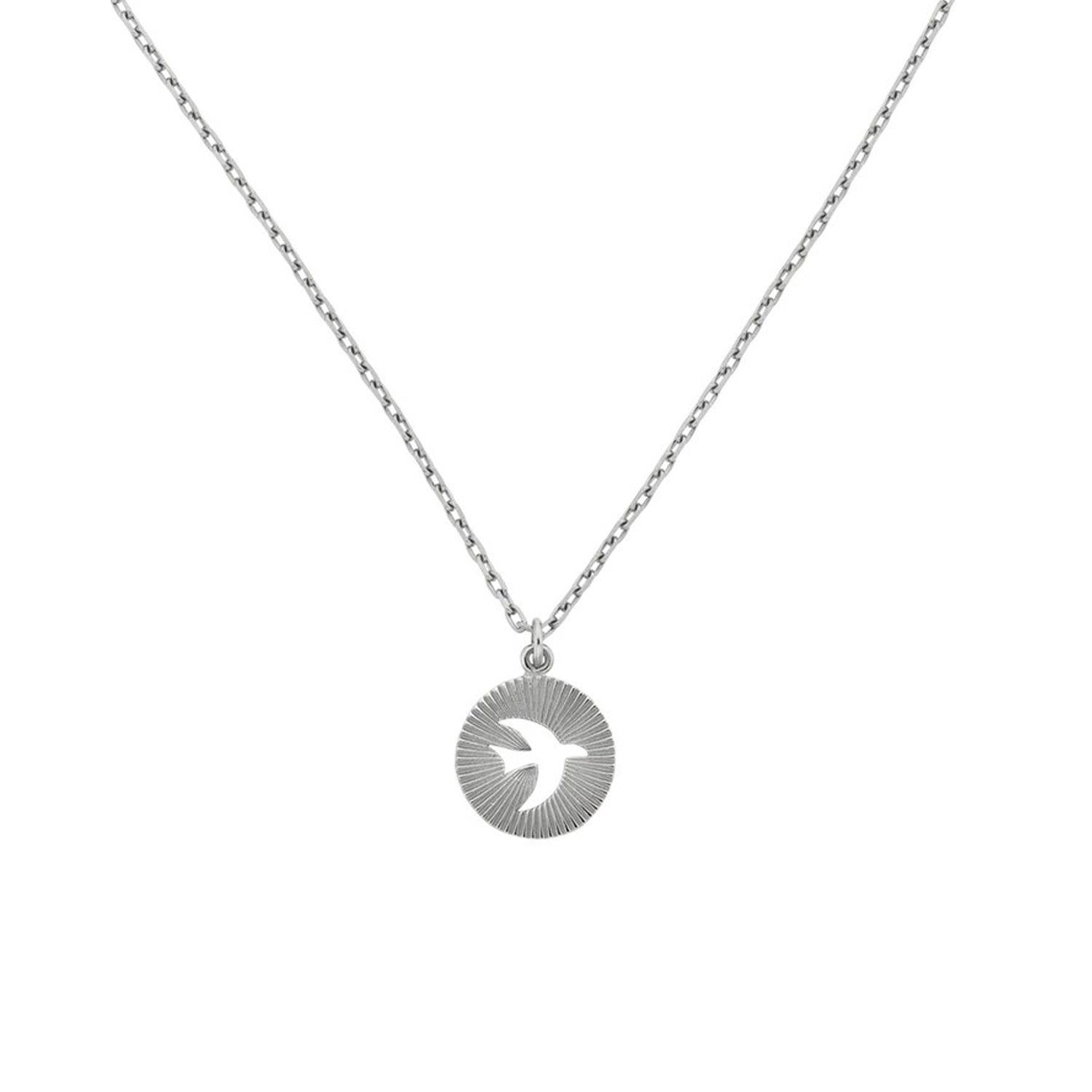 MOONBIRD Necklace Silver By Zoe & Morgan at ethical jeweller E.C.One London