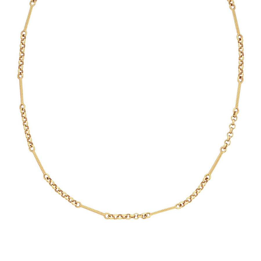 Zoe and Morgan at E.C. One London POPPY Necklace Gold Plated 