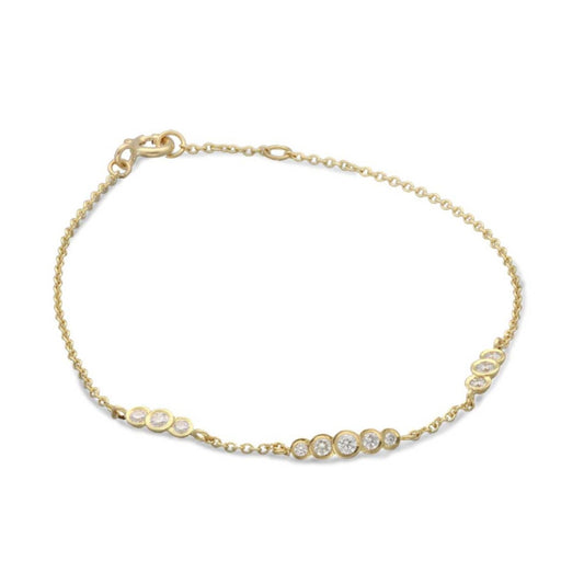 EC One "Dainty" Gold and Diamond Bracelet