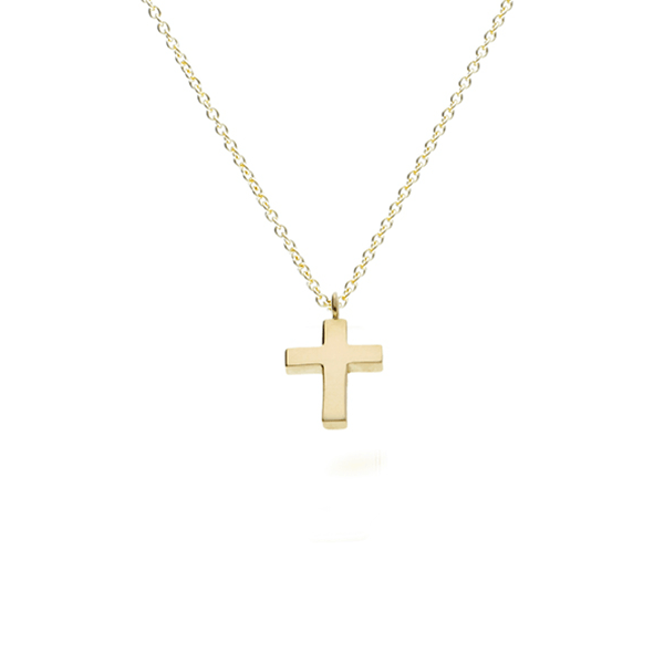 EC One Small Gold Cross Necklace