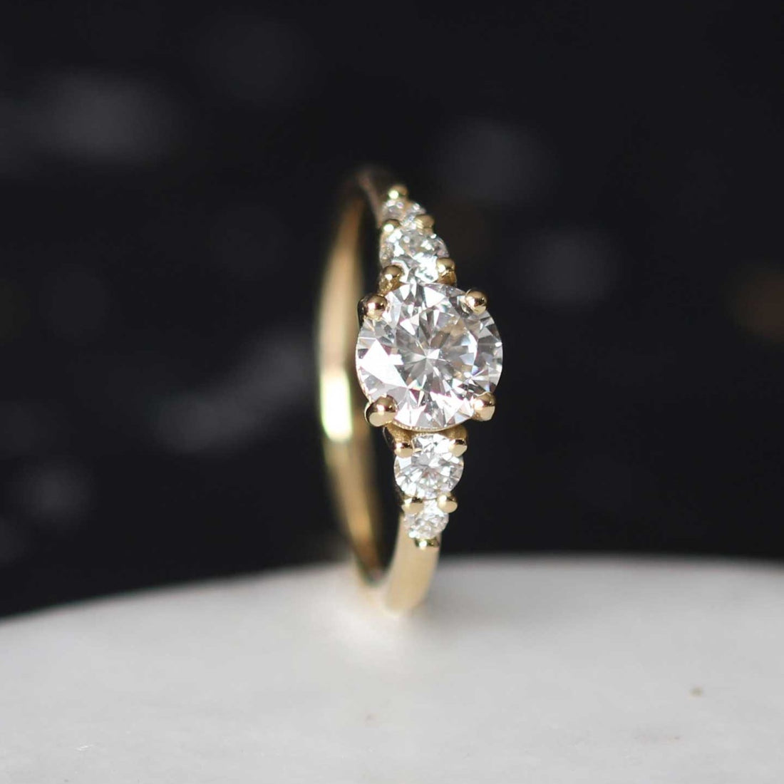 GENEVIEVE Yellow Gold 1.00ct Diamond Engagement Ring by EC One and made in their B Corp certified London workshop