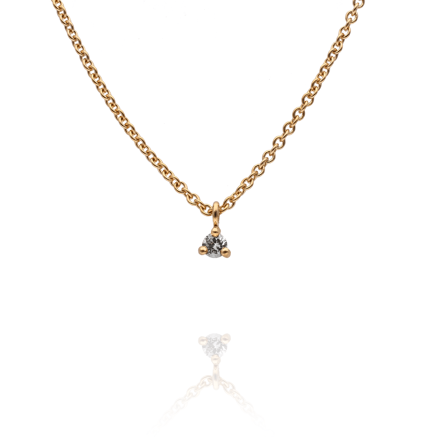 Tiny Ethical Sapphire Necklace Gold Plated