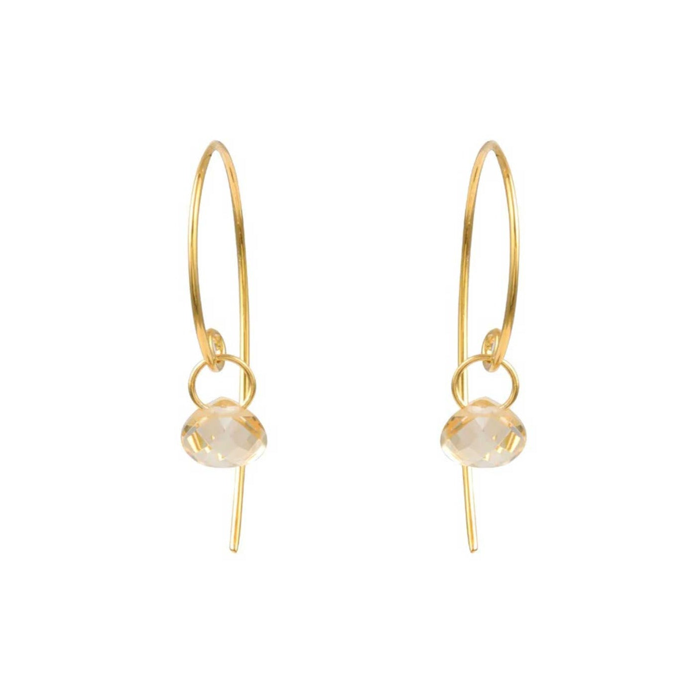 pomegranate SUNDANCE Citrine Hook Earrings at EC One London