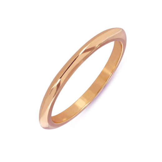 EC One Knife Edge recycled Rose Gold Wedding Ring