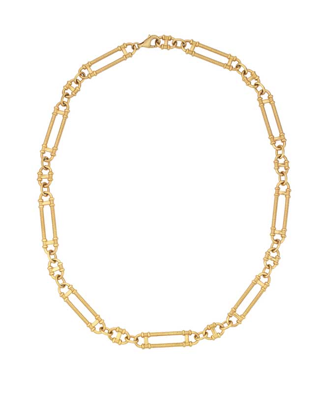 Zoe and Morgan Prana Chain Necklace Gold Plated at EC One London