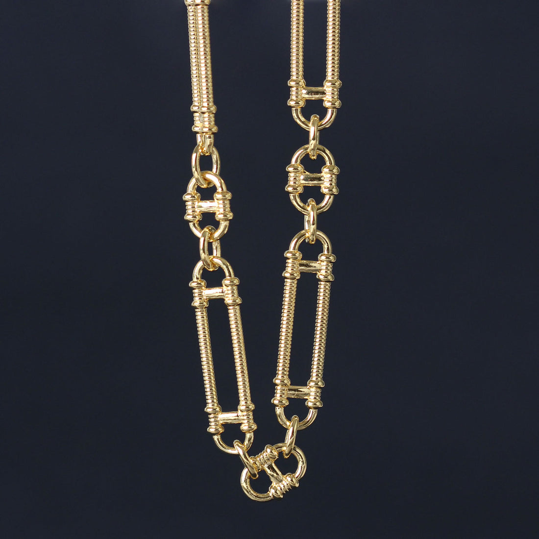 Zoe and Morgan Prana Chain Necklace Gold Plated at EC One London