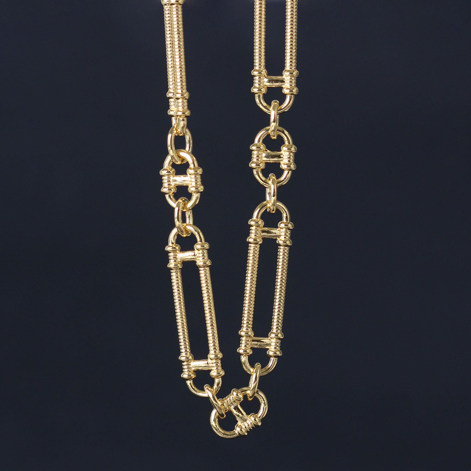 Zoe and Morgan Prana Chain Necklace Gold Plated at EC One London