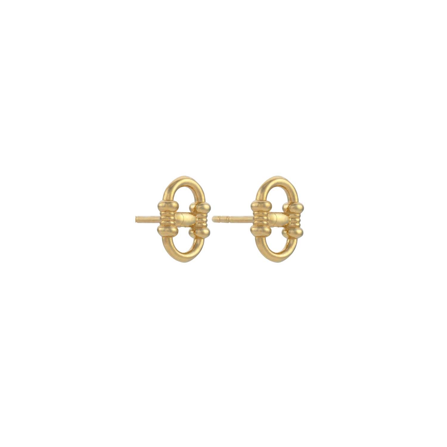 Zoe and Morgan Sky  gold plated Studs at EC One London